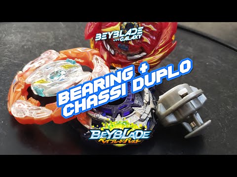 Testando Bearing + Chassi Duplo - Beyblade Burst