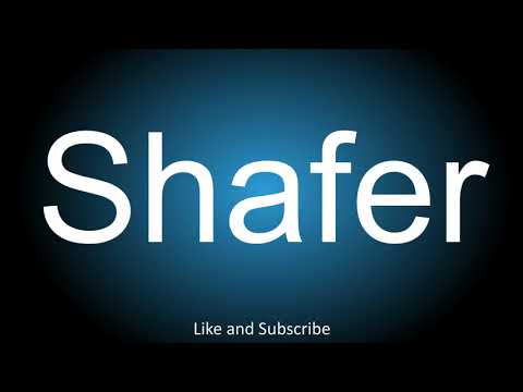 How to correctly pronounce in American and British English - Shafer.