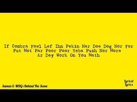 Samza Ft MDG _-_ Behind The Scene LyRiCs ViDeO