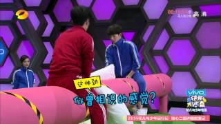 [ENG CC] 20150523 Happy Camp Jing Boran Yang Yang Pillow Fight