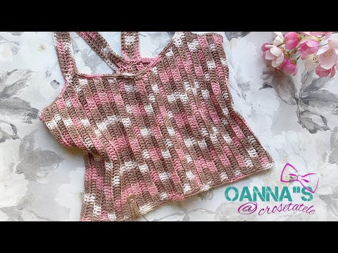 Top croșetat Ella, poate fi lucrat pe orice măsură.