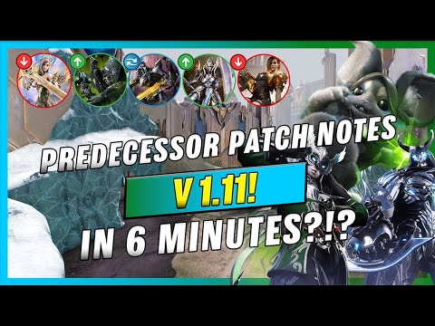 Predecessor V1.11 Patch Notes in Under 6 Minutes - Buffs, Nerfs, Item Reworks, ETC.