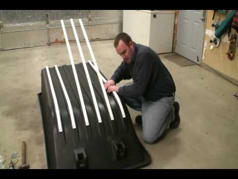 Ultimate Portable Ice Fishing House Build Series: The Art of Hyfax Runner/Glides Installation