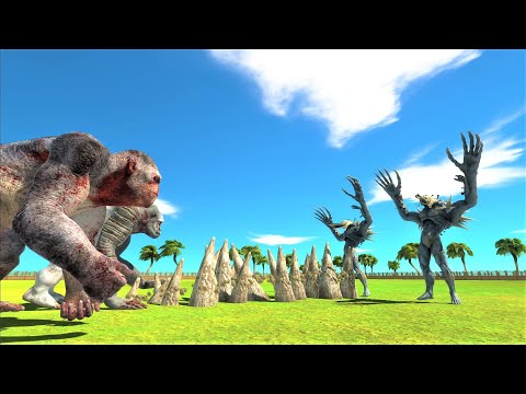 OLD NEW GORO 2 vs 2 BOSS FACTIONS animal revolt battle simulator