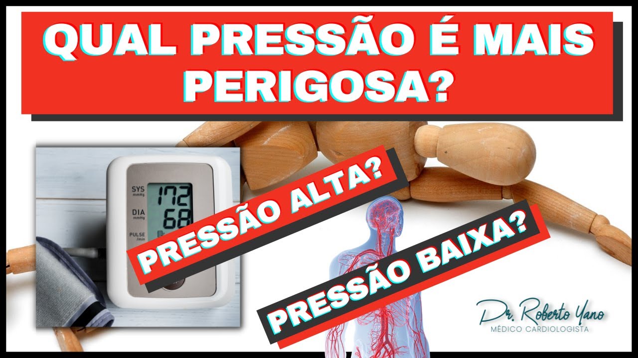 Qual pressão é mais perigosa ao coração A pressão alta ou a baixa