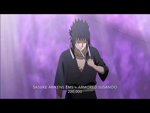 Sasuke vs madara power levels