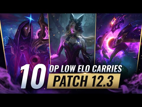 10 BEST Low Elo CARRIES For EASY LP on Patch 12.3 - League of Legends Season 12