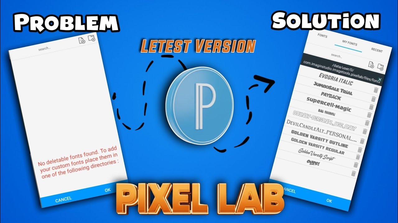 How to add fonts in PixelLab 2025 problem solv