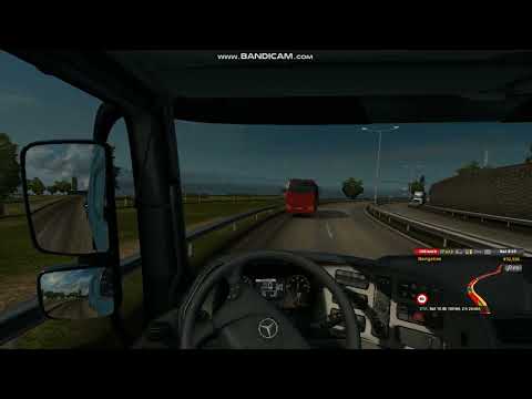 POV DRIVING TRUK MERCEDES BENZ ACTROS 510HP ESBJERG TO MANCHESTER PART 1