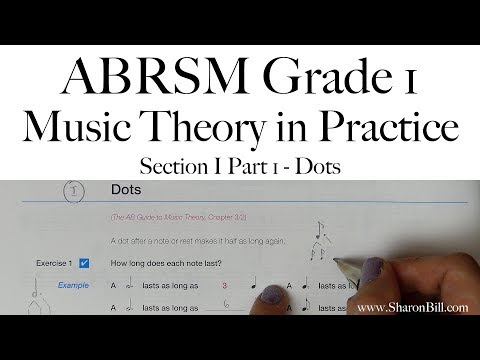 ABRSM Grade 1 Music Theory Section I Part 1 Dots with Sharon Bill