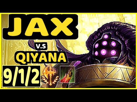 SCARFACE (JAX) vs QIYANA - PENTAKILL 9/1/2 KDA TOP CHALLENGER GAMEPLAY - EUW