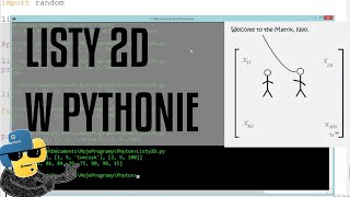 Listy dwuwymiarowe [Python] odc. 24 z serii podstaw Pythona