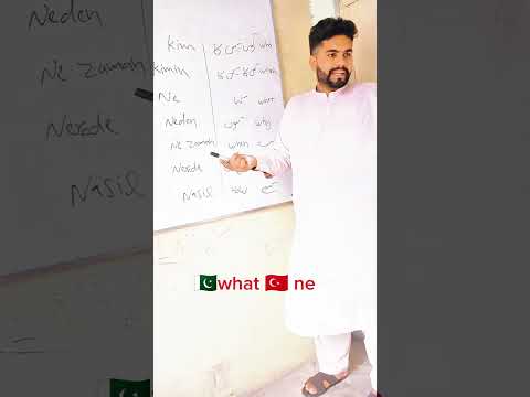 LEARN TURKİSH LANGUAGE WHO'S WHO WHAT WHERE WHY.#turkishlanguagecourse #learnturkurkish