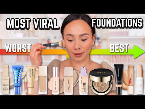I TRIED EVERY NEW VIRAL FOUNDATION…THE ULTIMATE GUIDE! RANKED! 2025