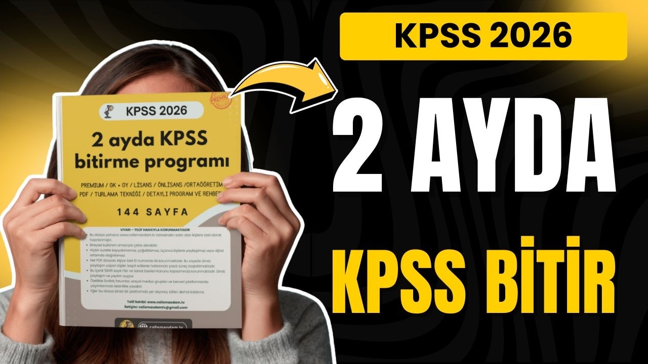 2 Ayda KPSS Bitirme Programı / KPSS 2026 / PDF