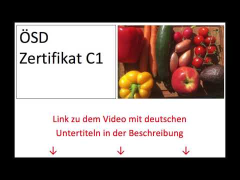 ÖSD Zertifikat C1 Carolina mündliche Prüfung mit deutschen Untertiteln