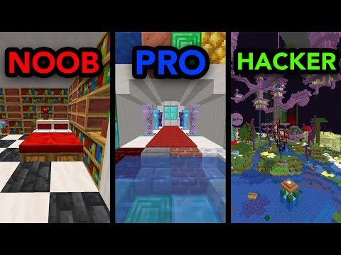 Minecraft NOOB vs PRO vs HACKER: Secret Bases!