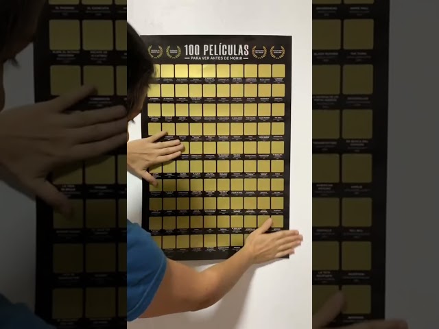 Vídeo relacionado con Póster de las 100 Mejores Películas Para Rascar - Lista de Filme Más Grandiosas Para Ver - Póster Rascable de Lista de Cine - Calendario de Desafío de Películas - Top 100 Movies Scratch off Poster