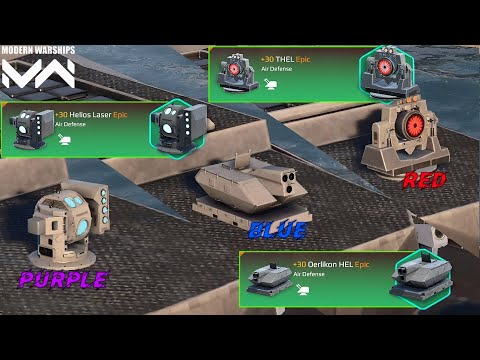 All Batttle Pass Lasers Air Defense Comparison | Helios Vs Hel Vs THEL | Modern Warships