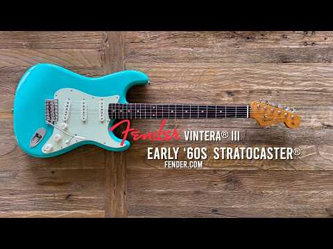 Fender Vintera III Early '60s Stratocaster 2025 - Sonic Blue image 12