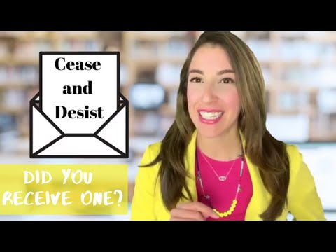 TRADEMARK INFRINGEMENT:CEASE and DESIST TEMPLATE: (What did I do 🙀) Trademark Lawyer Marcella