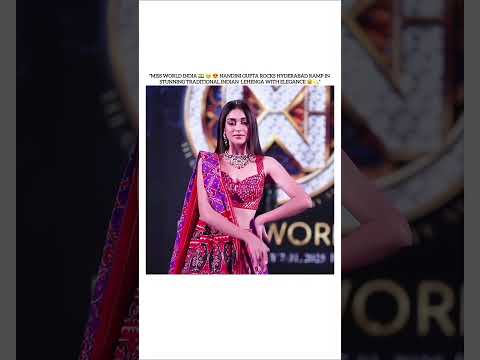 "Nandini Gupta dazzles in traditional Indian saree on Hyderabad ramp!"