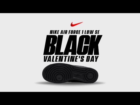 First Look: Nike Air Force 1 Valentine’s Day BLACK 2026 — Stunning Details!