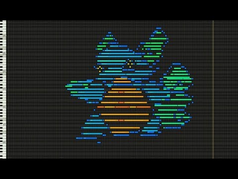 MIDI Drawing no. #25 - Wartortle (Pokémon 008)