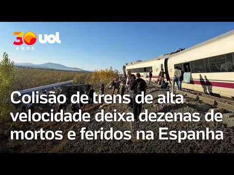 Acidente envolvendo dois trens de alta velocidade deixa dezenas de mortos e feridos na Espanha