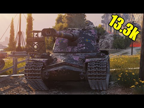 Kranvagn : Total Battlefield Control with 13K Damage | WoT Replay