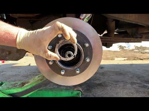 How To Replace Front Wheel Bearings and Rotors [1992-1997 OBS Ford F250/F350 4x4]