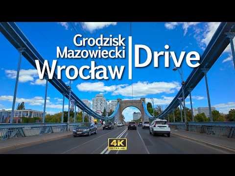 Just Drive Across Poland  From Grodzisk Mazowiecki to Wroclaw| ASMR Driving Tour • 4K