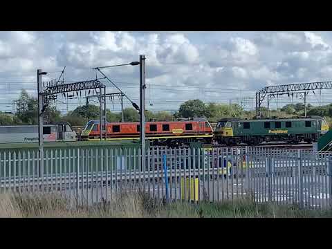 Freightliner 90048+90047+90016 At Freightliner Crewe VMF