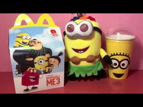 McDONALD'S DESPICABLE ME 3 MOVIE  2017 happy meal minion