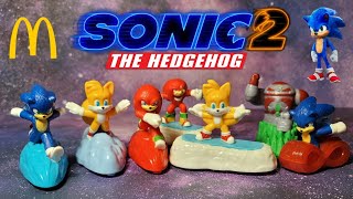 SONIC THE HEDGEHOG 2 MCDONALDS HAPPY MEAL TOYS COMPLETE SET UNPACKING AND REVIEW!!! APRIL 2022!