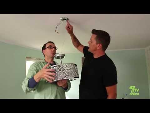 Part of a video titled How To Install a Light Fixture - YouTube
