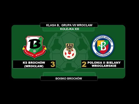 13.Kolejka, KS Brochów 3:2 Polonia II Bielany Wrocławskie, 11.11.2018, skrót