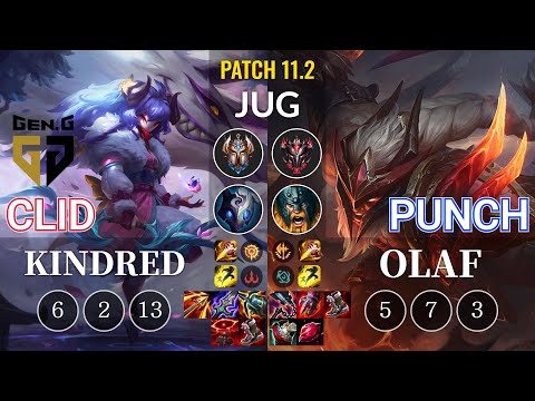 GEN Clid Kindred vs Punch Olaf Jungle - KR Patch 11.2