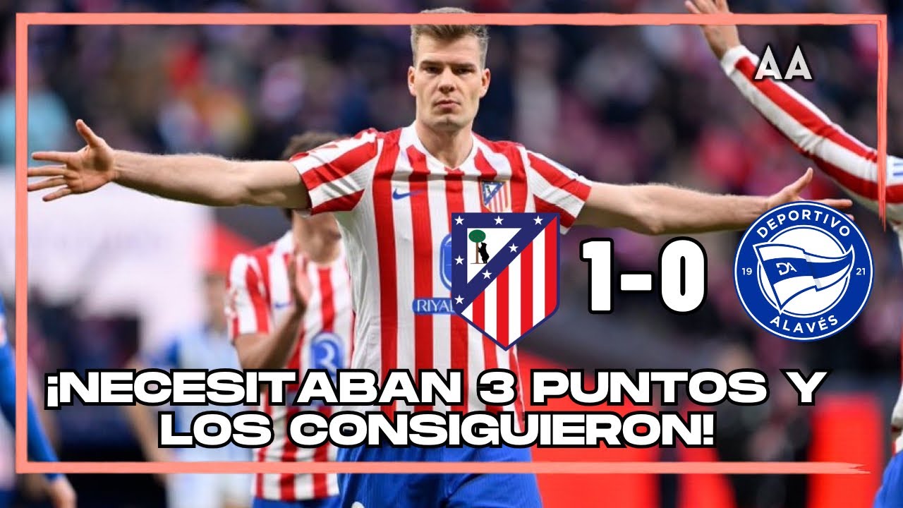 Simeone: la historia de siempre. Sufriendo un 1-0 ante el Alaves 