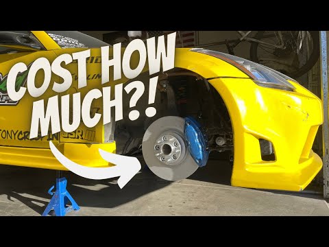 350z Budget Big Brake Kit Costs How Much?! *G37 Akebono Brakes*
