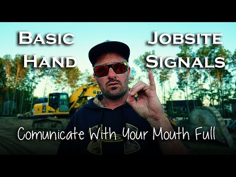 BASIC HAND SIGNALS FOR HEAVY EQUIPMENT OPERATORS || Basic hand signals construction work