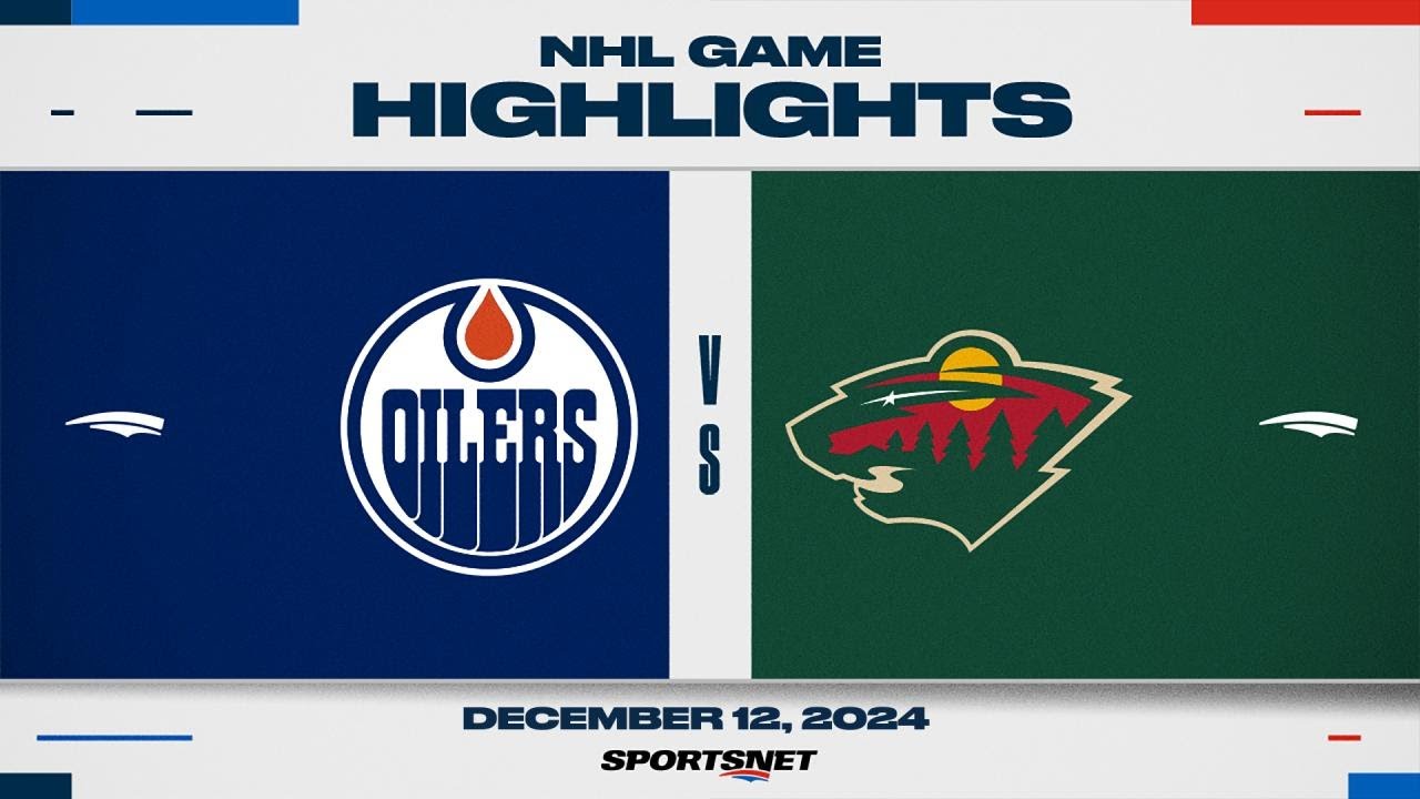 NHL Highlights | Oilers vs. Wild - December 12, 2024