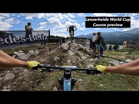 2022 Lenzerheide UCI MTB World Cup course preview | POV following Lennart Krayer