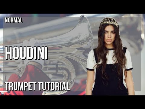 SUPER EASY: How to play Houdini  by Dua Lipa on Trumpet (Tutorial)