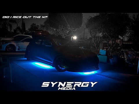 XKGLOW Underglow Kit on Veloster N