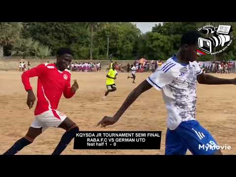 RABA F.C VS GERMAN UTD  first half 