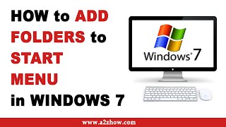 How to Add Folders to Start Menu in Windows 7