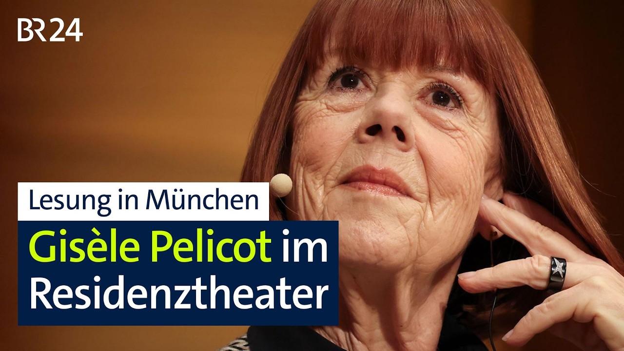 Bewegende Lesung in München: Gisèle Pelicot im Residenztheater | BR24
