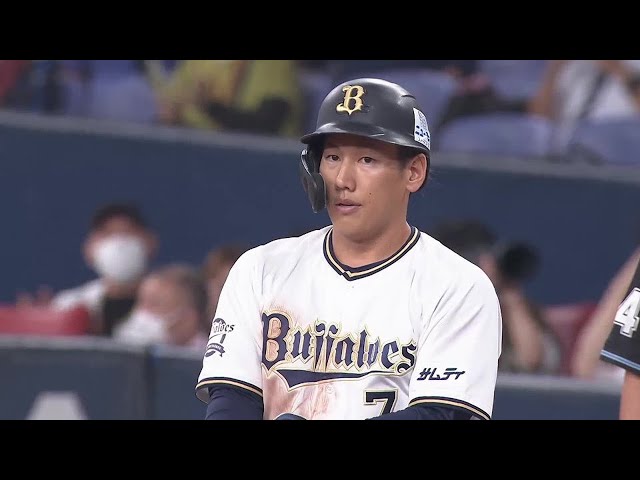 【3回裏】4番のバットで先制!! バファローズ・吉田正尚 ライトへのタイムリーを放つ!! 2022年9月16日 オリックス・バファローズ 対 北海道日本ハムファイターズ
