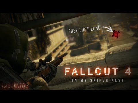 Surviving the Zombie Apocalypse in my Sniper Nest - Fallout 4 - Part 1